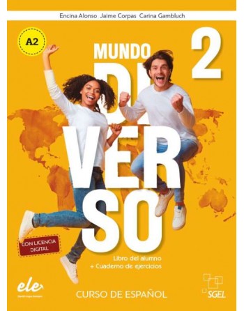 Mundo Diverso 2 A2 Alumno + ejercicios + licencia digital