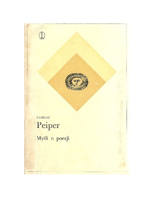 Myśli o poezji Tadeusz Peiper