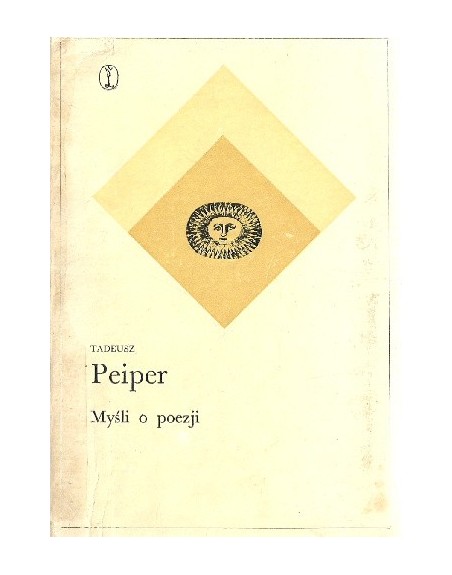 Myśli o poezji Tadeusz Peiper