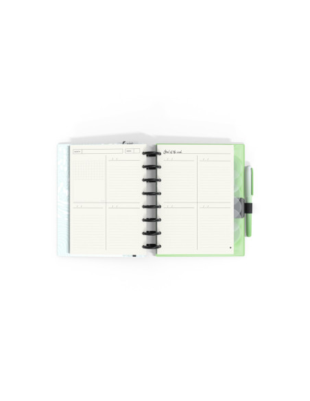 My planner edit 1- A5 - Green