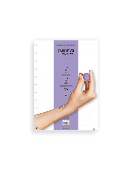 Paper refills for INGENIOX Notebook LINED A4