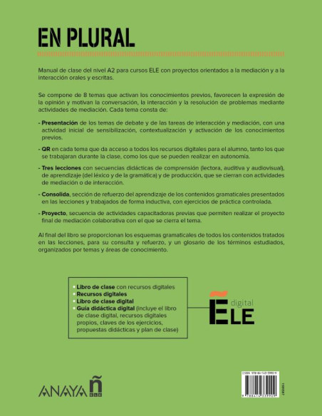 En plural A2 Libro de clase
